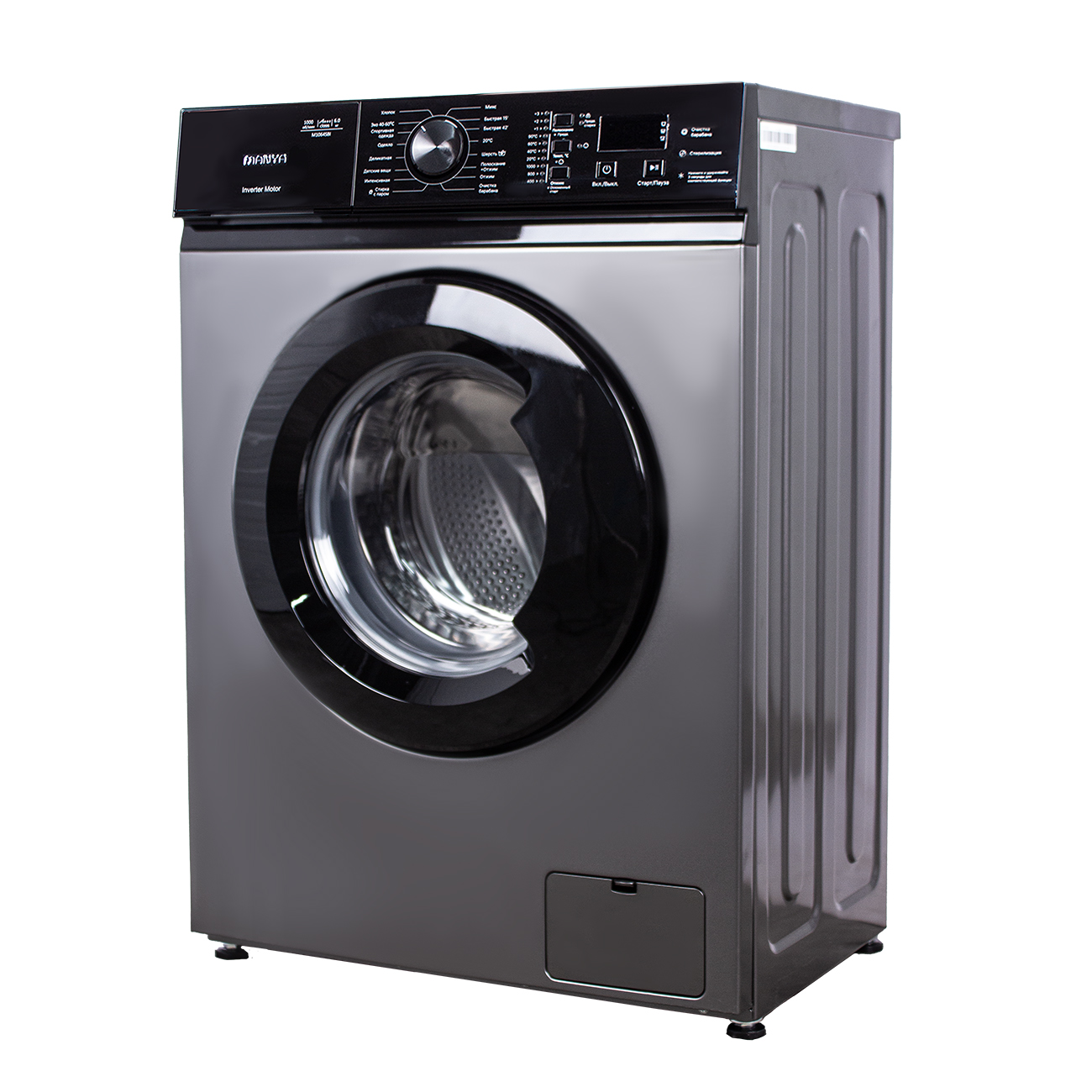 Стиральная машина с фронтальной загрузкой Manya M1064SBI, Max загрузка - 6кг, Max отжим - 1 000об/мин., цвет Серый автомат купить в магазине