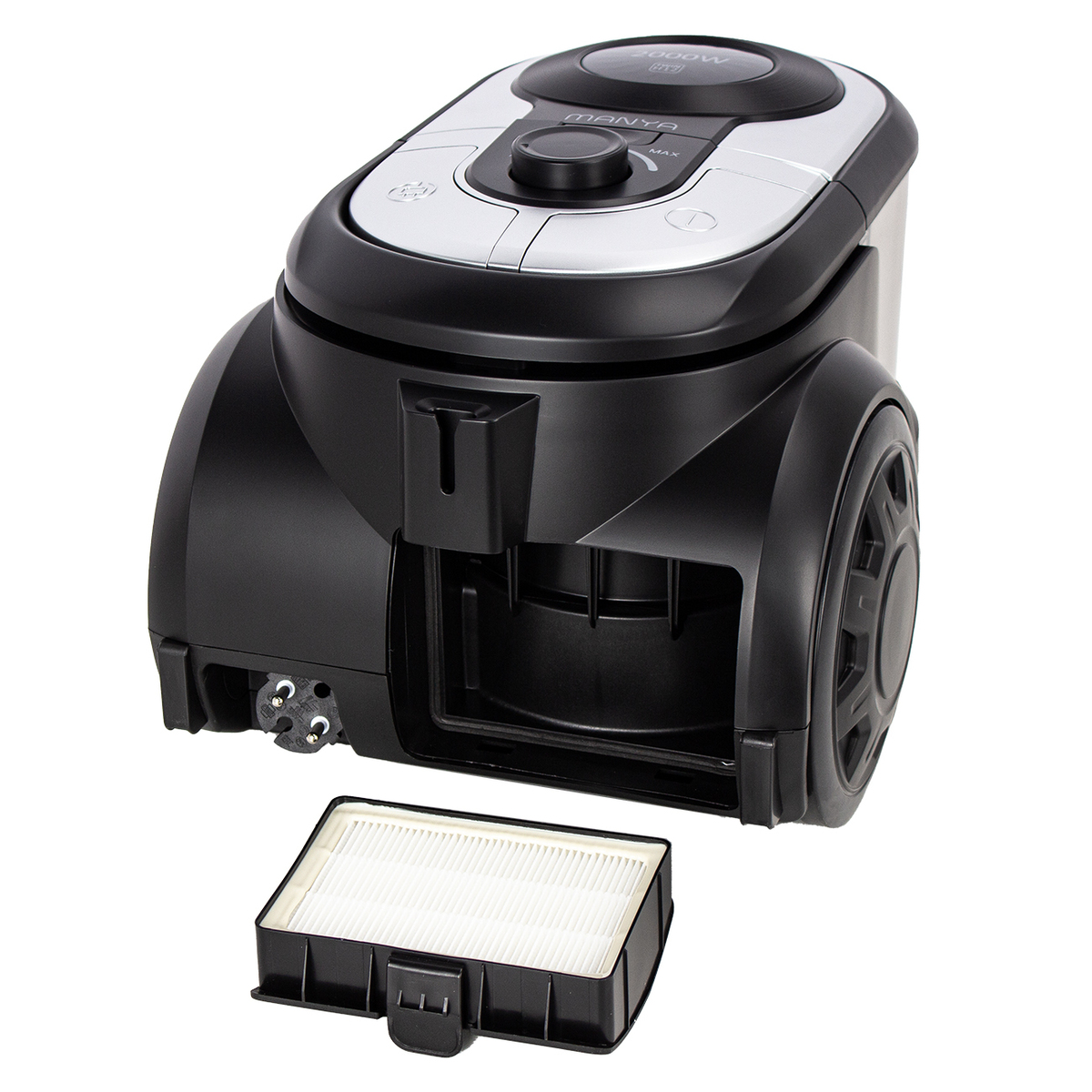 Пылесос Manya VC-2011 Черный-Серый