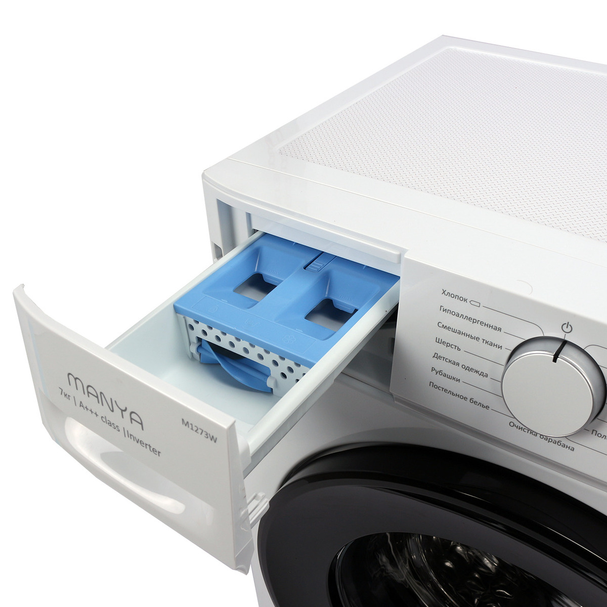 Стиральная машина с фронтальной загрузкой Manya M1273W, Max загрузка - 7кг, Max отжим - 1 200об/мин., цвет Белый автомат купить в магазине
