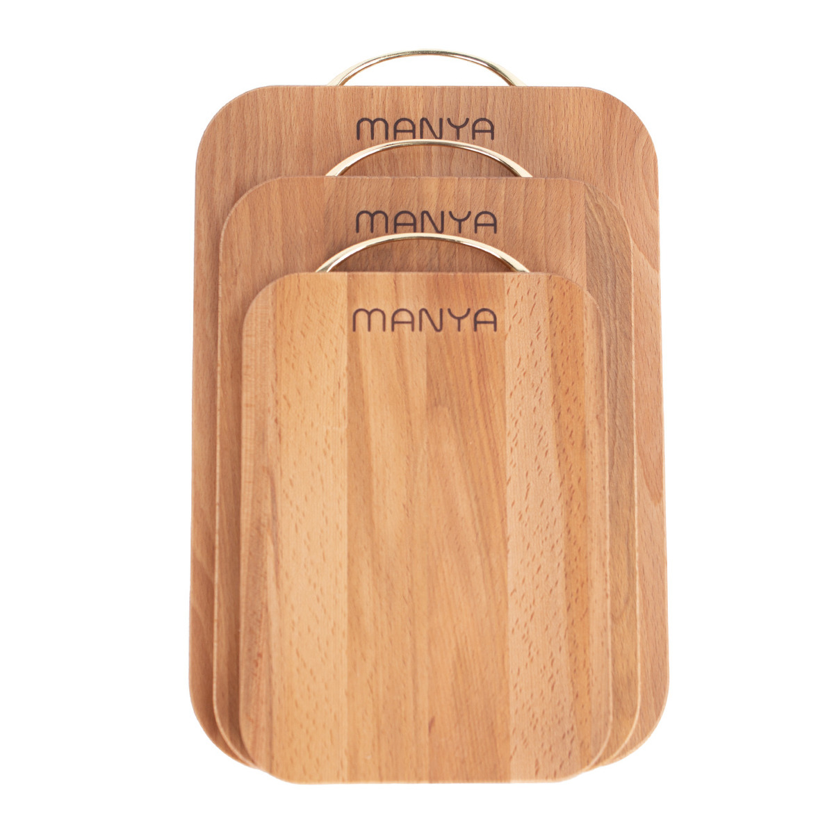 Набор досок разделочных Manya, материал бук 3 шт 24х35х1,6 см, 21х30х1,6 см и 18х25х1,6 см