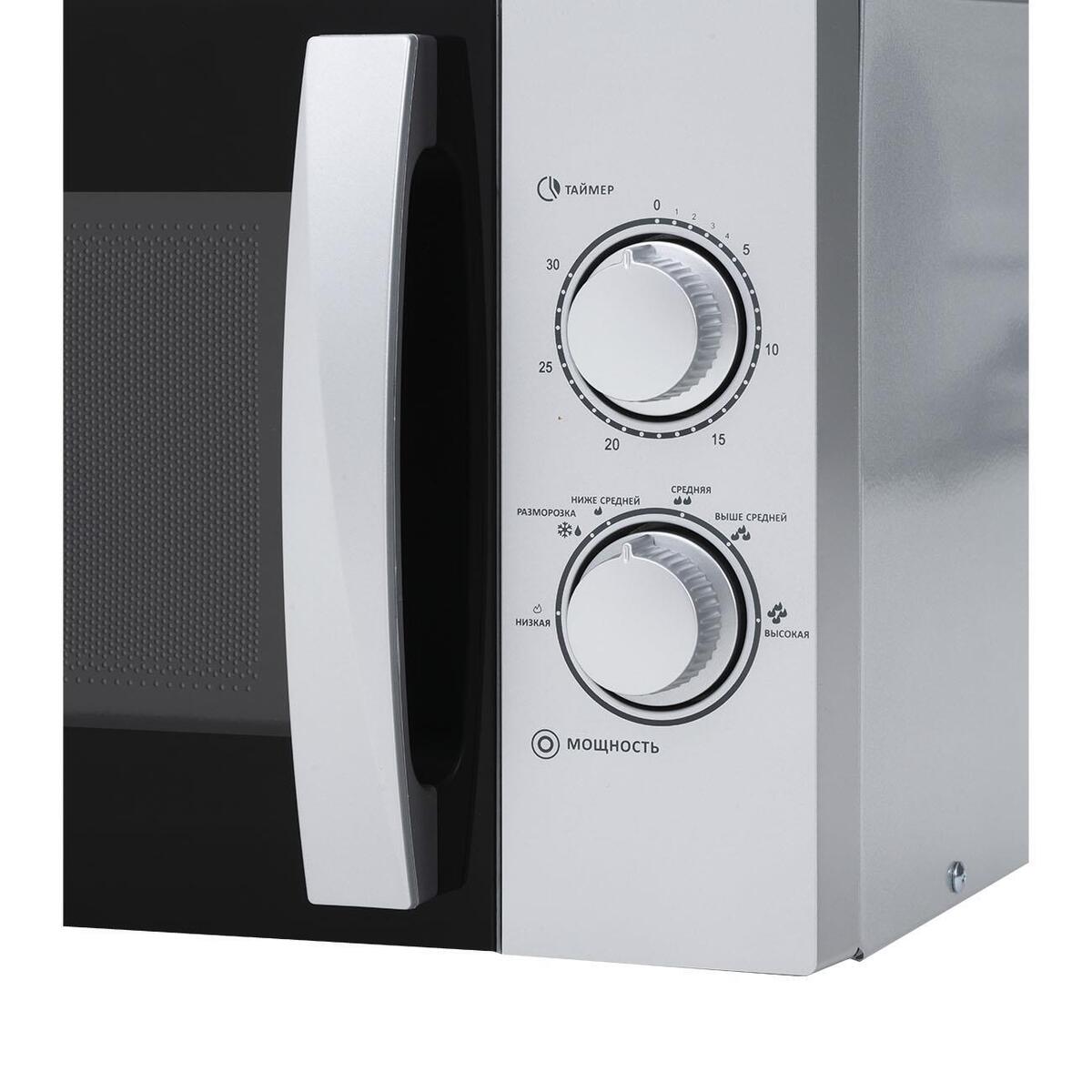 Микроволновая печь Manya W23M03S, цвет Серебристый, 23 л.