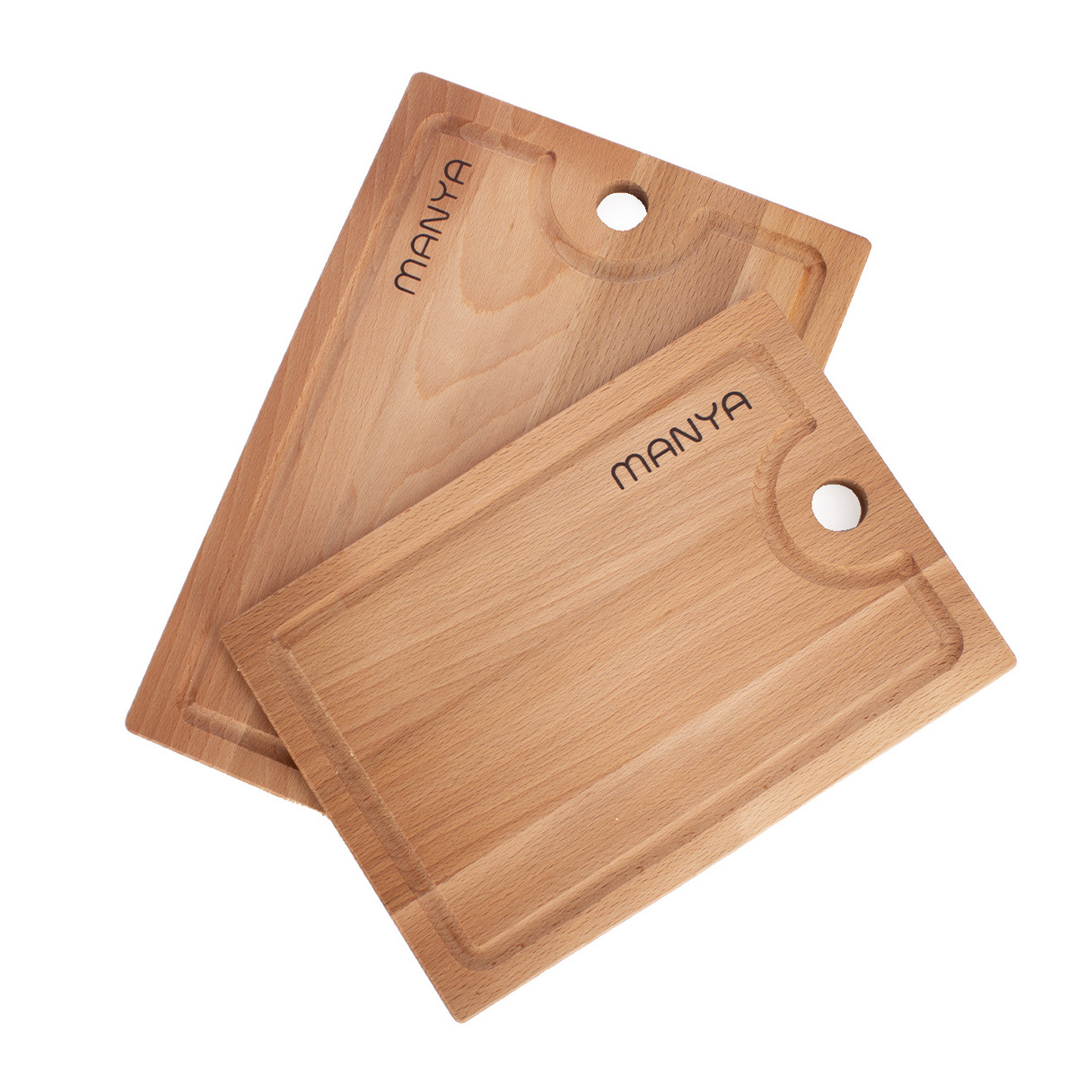 Набор досок разделочных Manya, материал бук 2 шт 24х35х1,6 см и 21х30х1,6 см