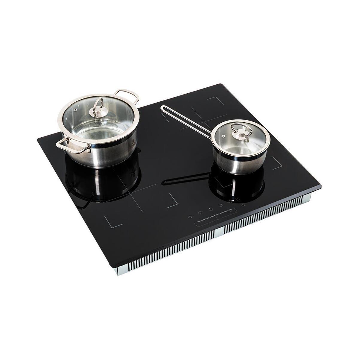 Встраиваемая варочная панель Индукционная Manya IB-M642, 59 см, цвет Чёрный