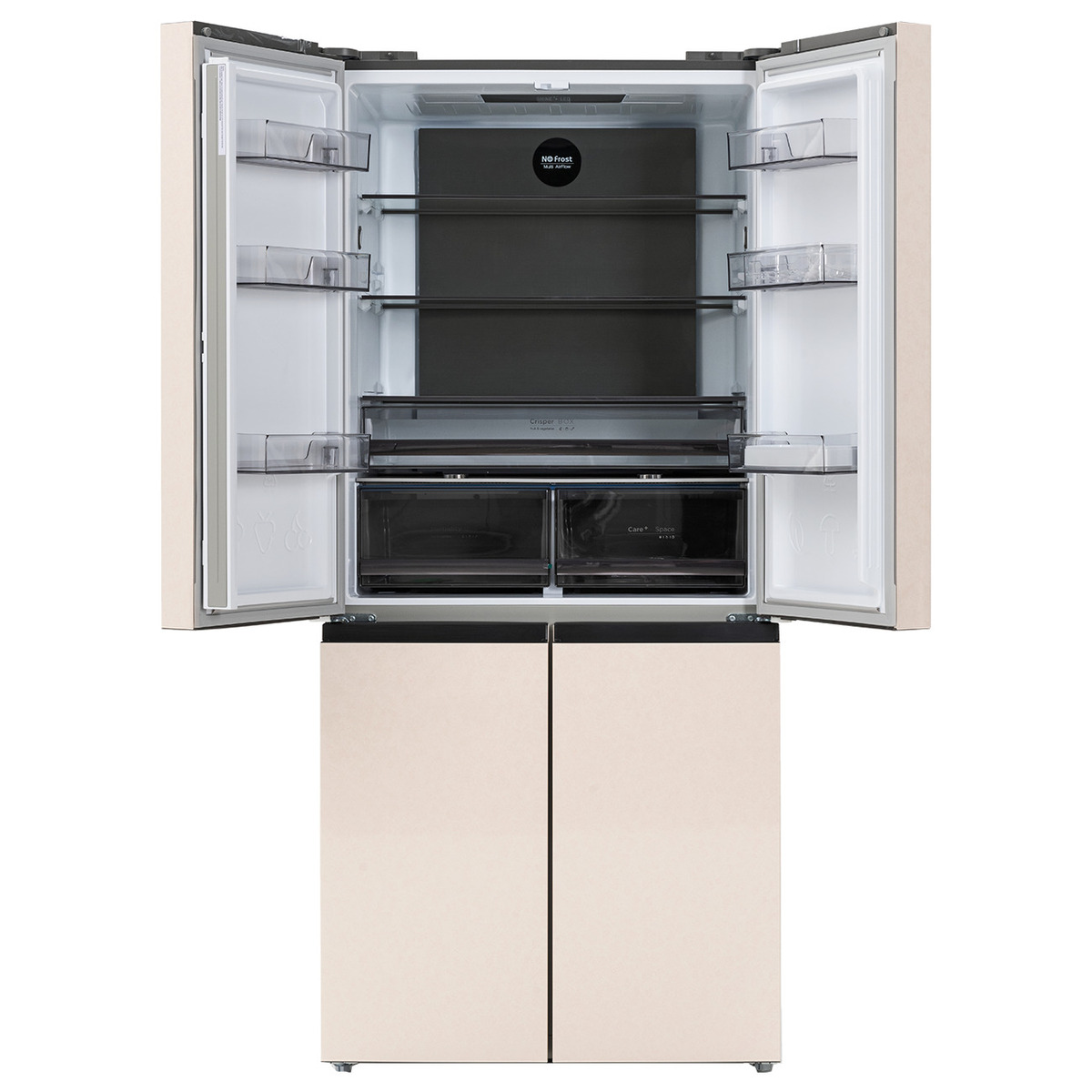 Холодильник Manya SBS196MNBE, цвет Бежевый