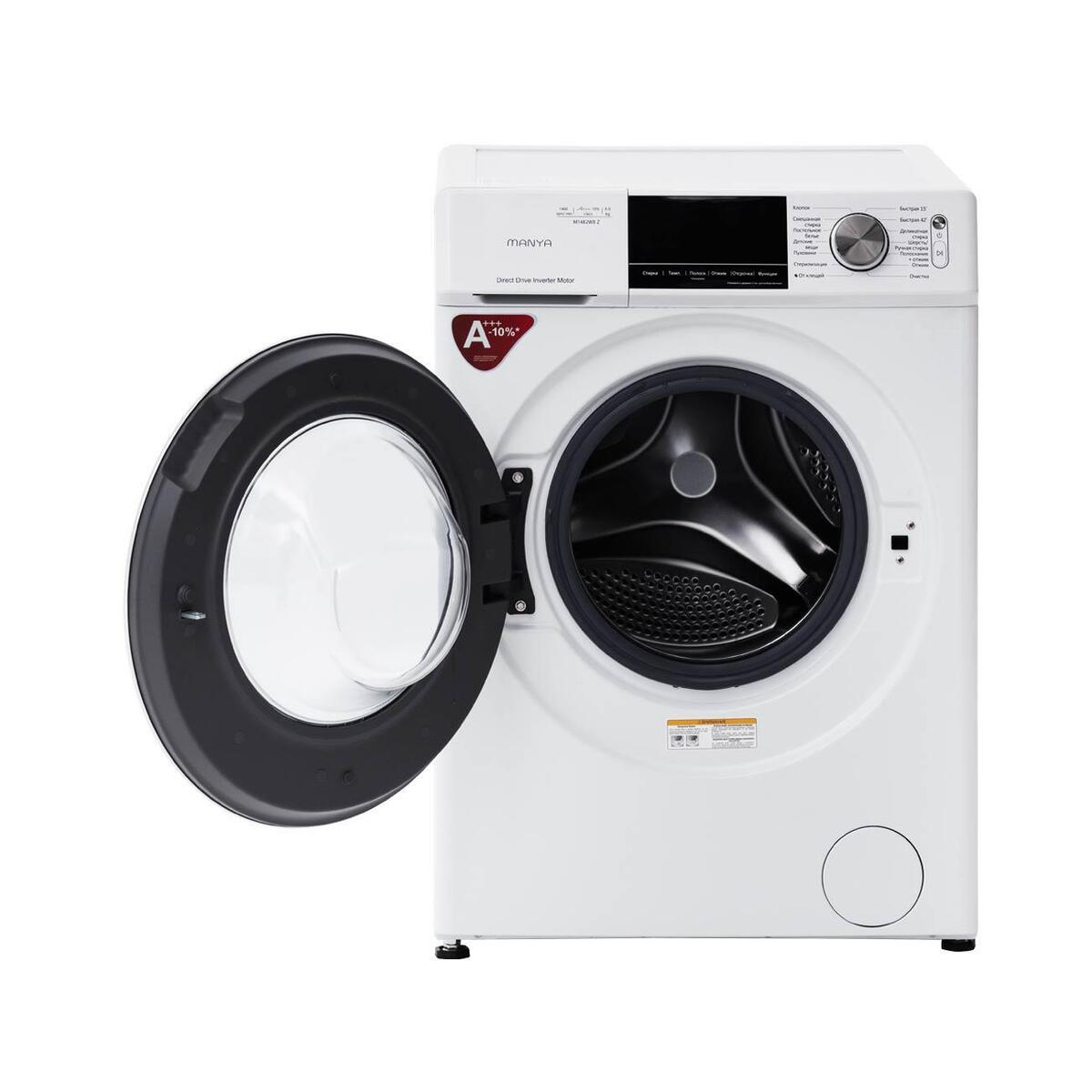 Стиральная машина с фронтальной загрузкой Manya M1482WBZ, Max загрузка - 8кг, Max отжим - 1 400об/мин., цвет Белый автомат купить в магазине