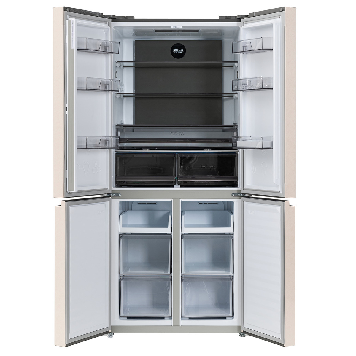 Холодильник Manya SBS196MNBE, цвет Бежевый
