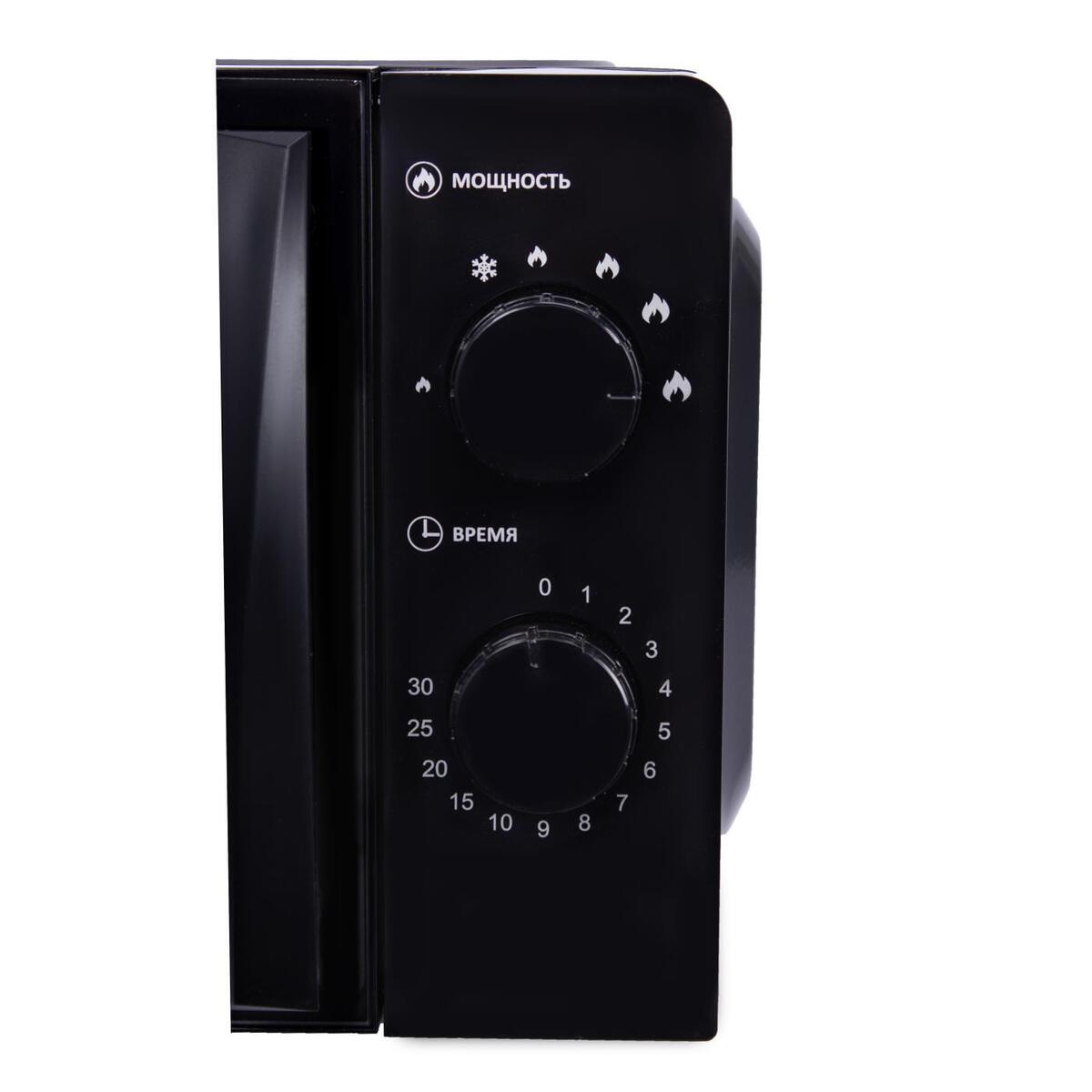 Микроволновая печь VR M20M02B, цвет Чёрный, 20 л.