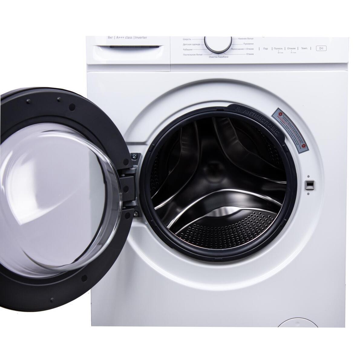 Стиральная машина с фронтальной загрузкой Manya M1283W, Max загрузка - 8кг, Max отжим - 1 200об/мин., цвет Белый автомат купить в магазине