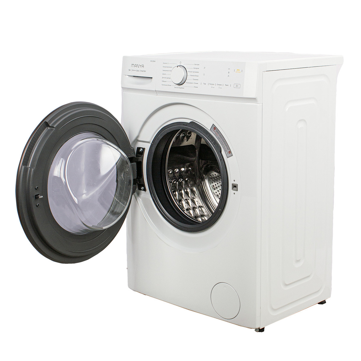 Стиральная машина с фронтальной загрузкой Manya M1285W, Max загрузка - 8кг, Max отжим - 1 200об/мин., цвет Белый автомат купить в магазине