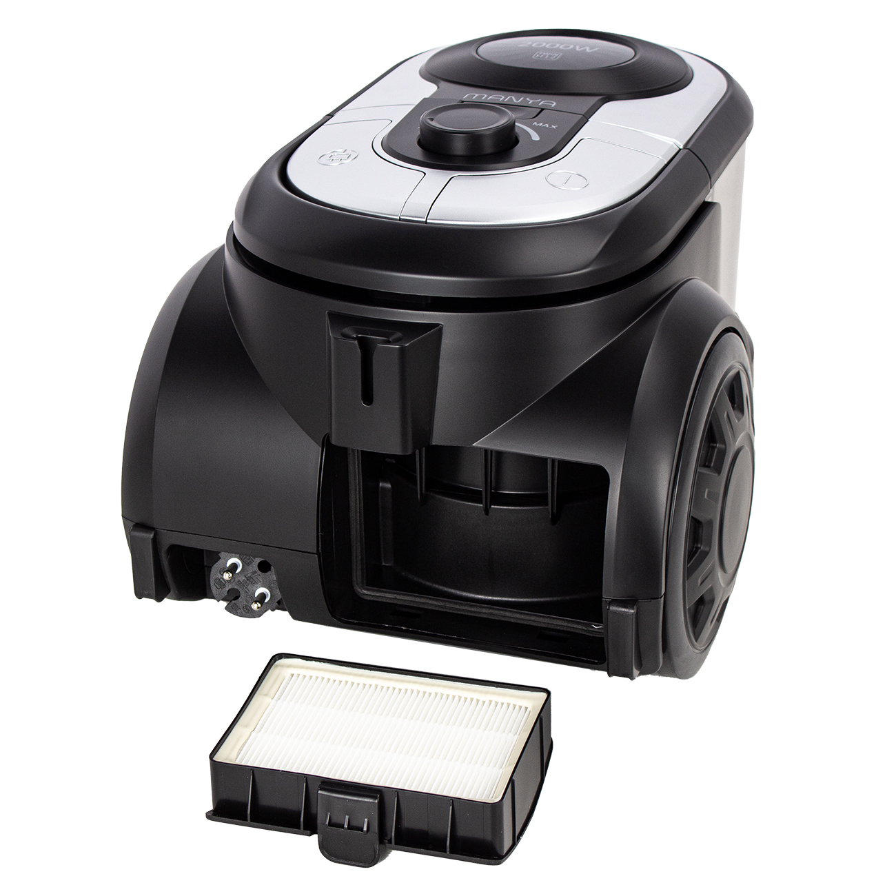 Пылесос Manya VC-2011 Черный-Серый