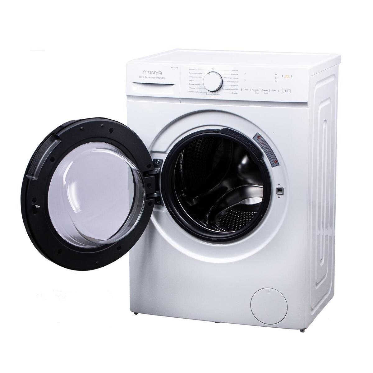 Стиральная машина с фронтальной загрузкой Manya M1283W, Max загрузка - 8кг, Max отжим - 1 200об/мин., цвет Белый автомат купить в магазине