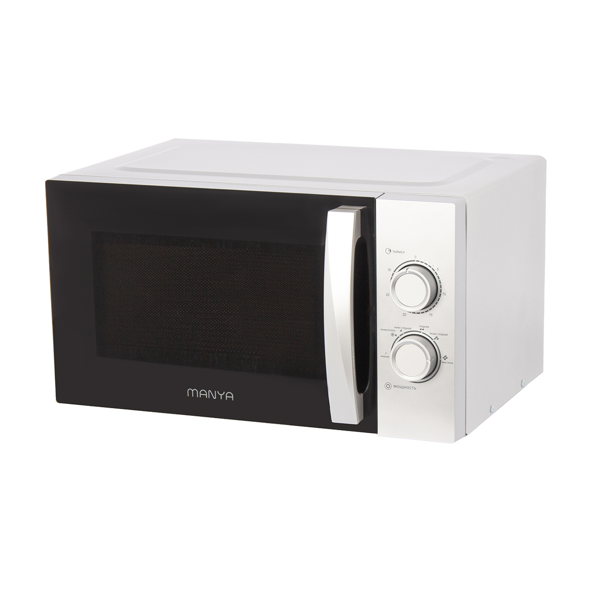 Микроволновая печь Manya W23M03S, цвет Серебристый, 23 л.