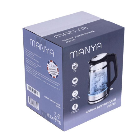 Электрический чайник Manya EK074G, цвет Чёрный
