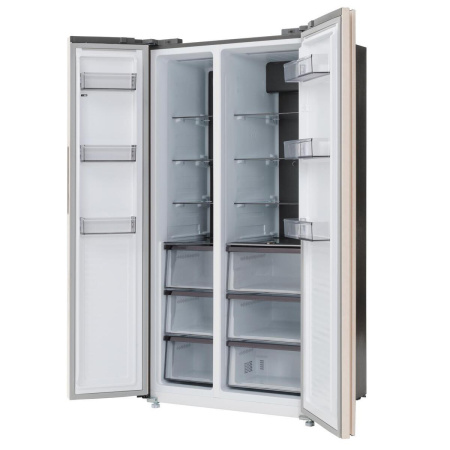 Холодильник Manya SBS184NBE, цвет Бежевый