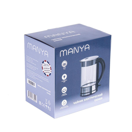 Электрический чайник Manya EK046B, цвет Серебристый