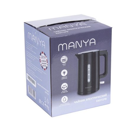 Электрический чайник Manya EK071PB, цвет Чёрный