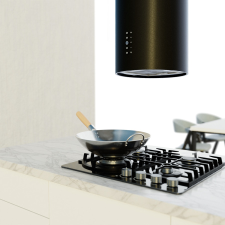 Вытяжка цилиндрическая, настенная, Manya H3502B, цвет Чёрный