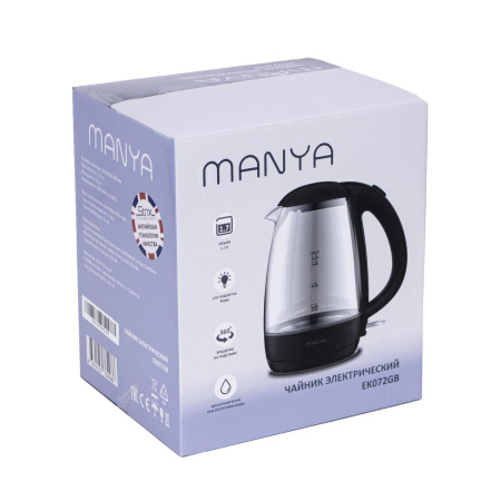 Электрический чайник Manya EK072GB, цвет Чёрный