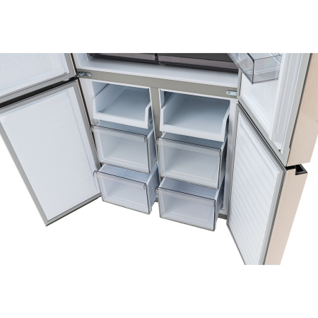 Холодильник Manya SBS196MNBE, цвет Бежевый